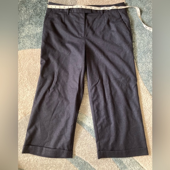 Talbots Italian Flannel Wide Leg Slacks - Picture 5 of 6